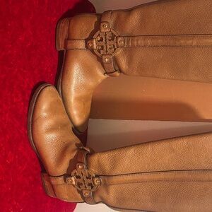 Tory Burch Tan Heeled Boots